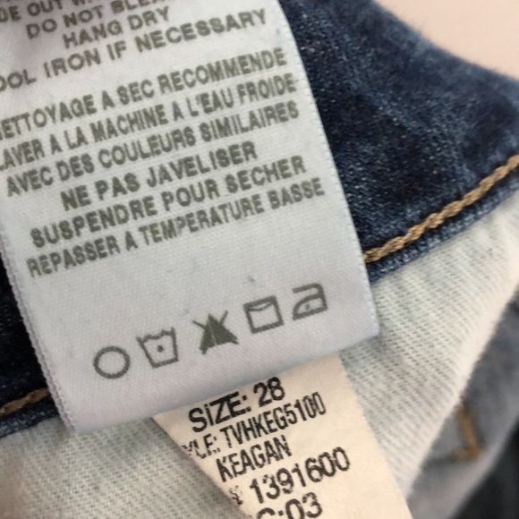 JOE’S Mid Rise Waist Destroyed Ripped & Frayed Keagan Skinny Ankle Jeans Sz 28 - Picture 12 of 12